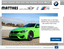 Tablet Screenshot of bmw-matthes.de